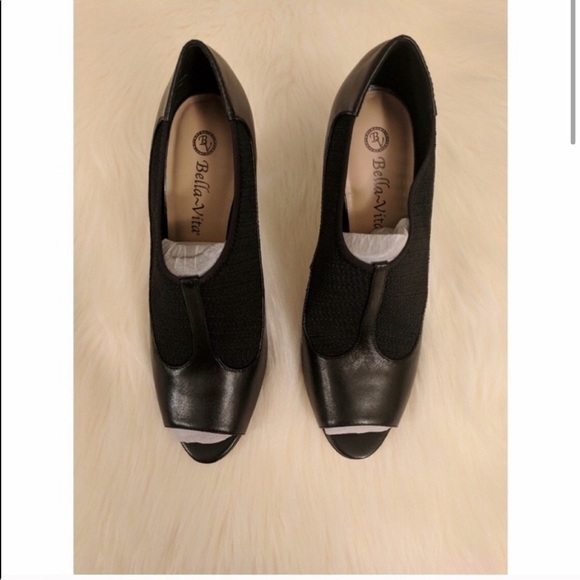 Bella-Vita Black Stretch 3.25” Booties 9M in Box - Picture 6 of 14